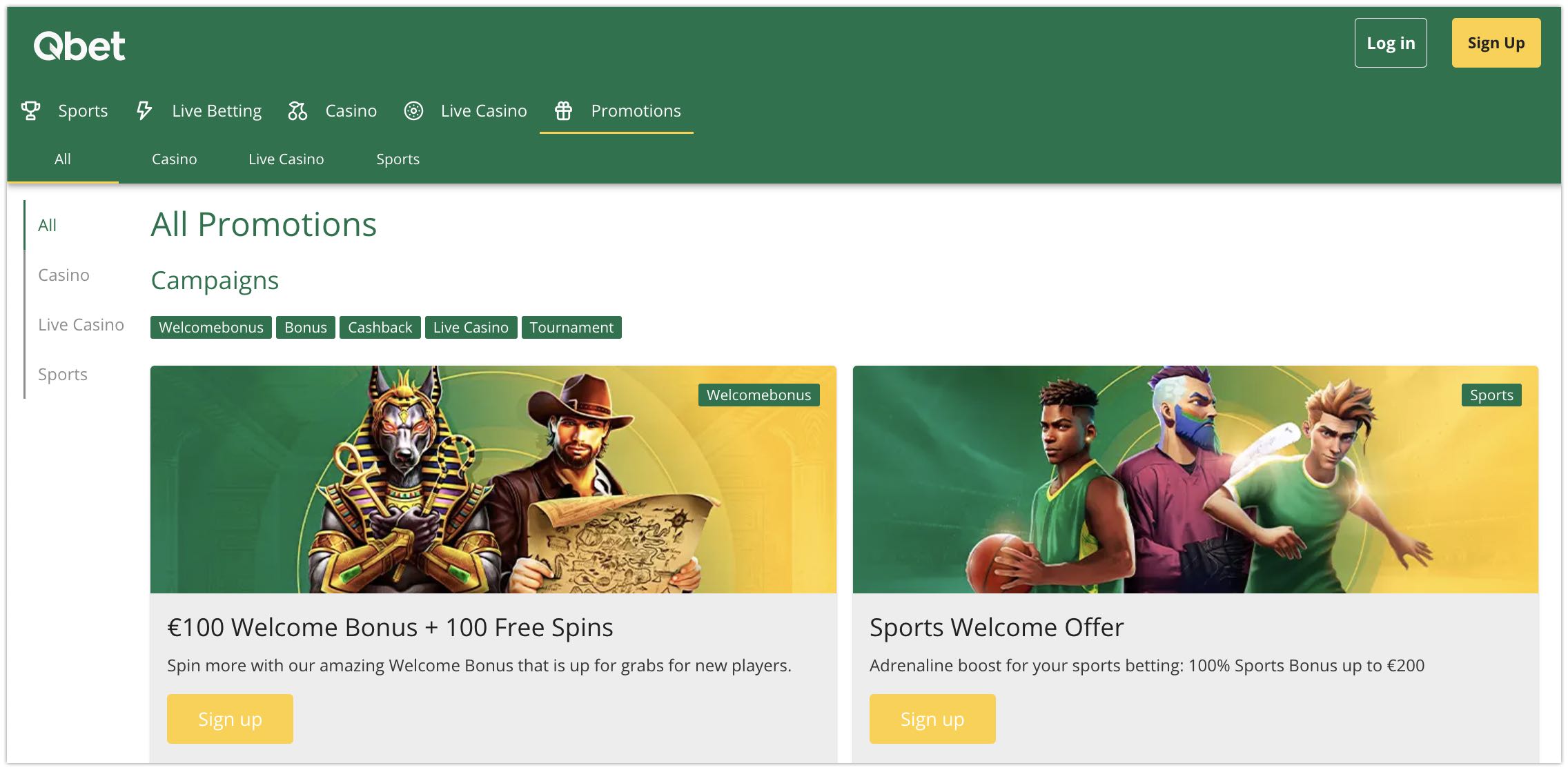 Qbet Casino, Sports Betting and Live Casino - All Qbet Promotions JoyJudge